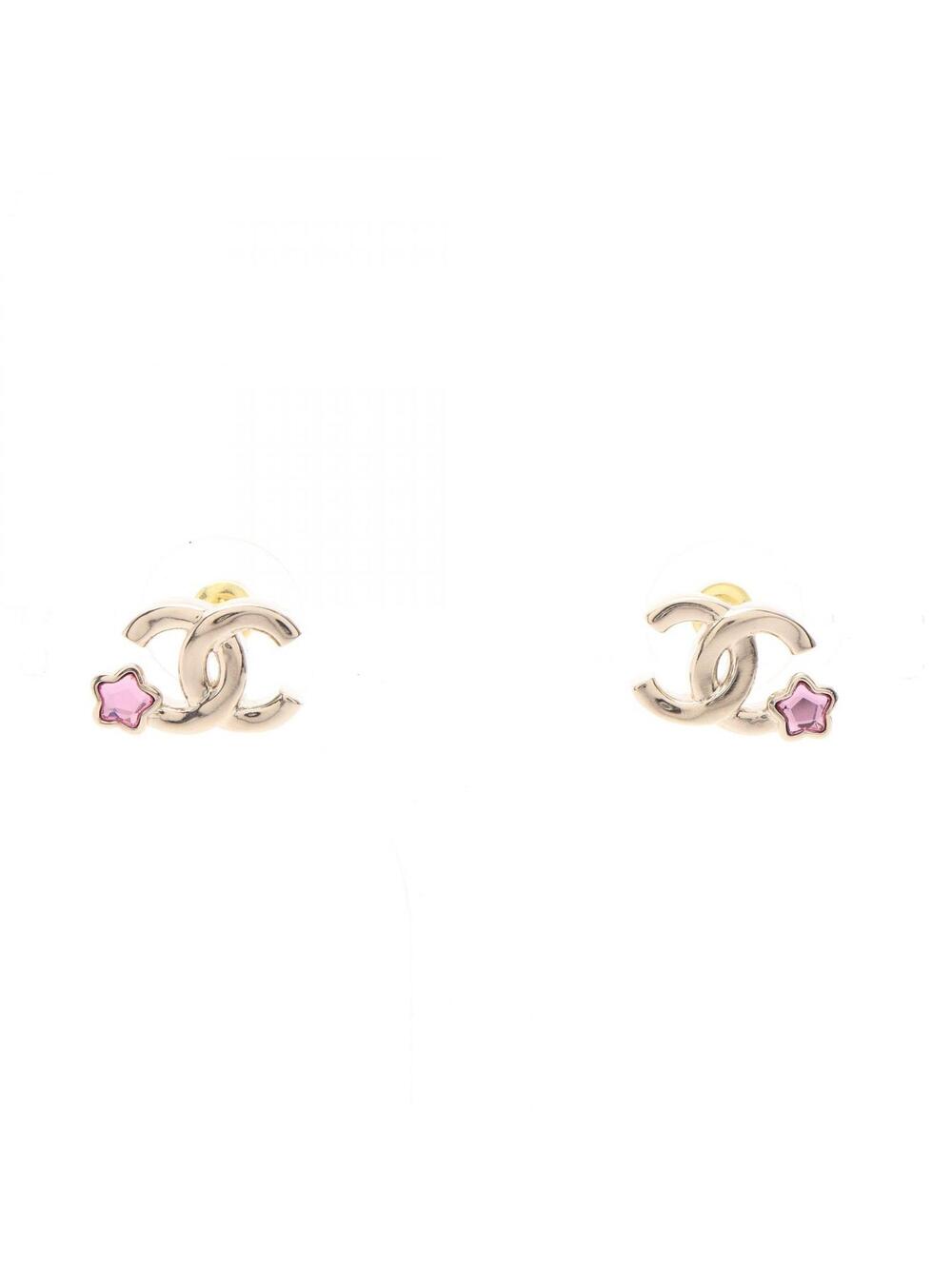 Chanel Coco Mark Star Pierced Earrings #295421C75B